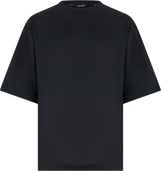 Jacquemus Cotton T-shirt - Heren - T-shirts - Zwart - XL - Katoen - Tops