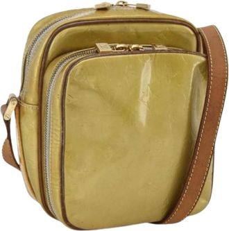Louis Vuitton Pre-owned Cross Body Bags, female, Green, Size: ONE SIZE Pre-owned Vintage Patent Leather Shoulder Bag