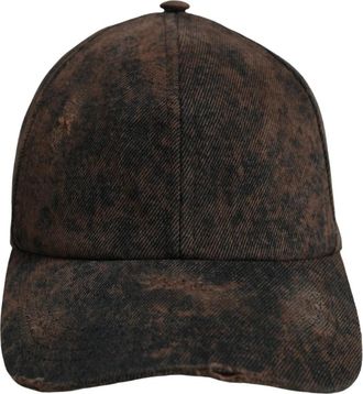 Dolce & Gabbana Baseballpet - unisex - Petten - Bruin - ONE Size - Katoen - Accessoires