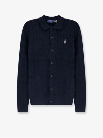 Ralph Lauren Cardigan in cotone con lavorazione a trecce - POLO RALPH LAUREN - gender_Man