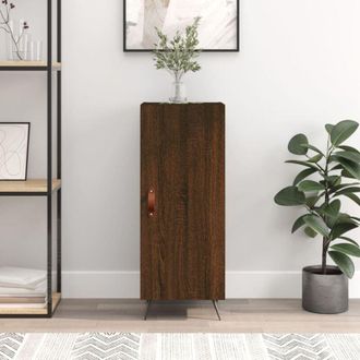 vidaXL Credenza Rovere Marrone 34,5x34x90 cm in Legno Multistrato - Vidaxl