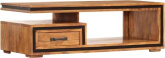 vidaXL Vidaxl - Mesa De Centro De Madera Maciza De Acacia 100x45x33 Cm