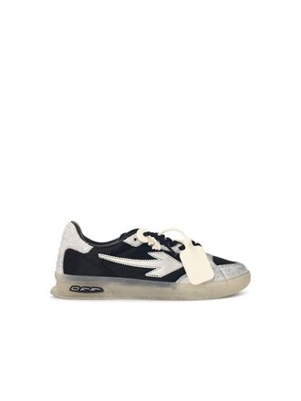 Off-white Scarpe da ginnastica in misto camoscio nero Worn Out bianco sporco