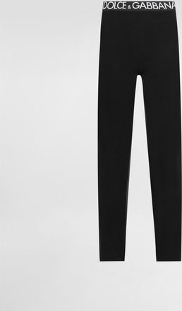 Dolce & Gabbana Jersey Leggings - Woman Pants And Shorts Black 36