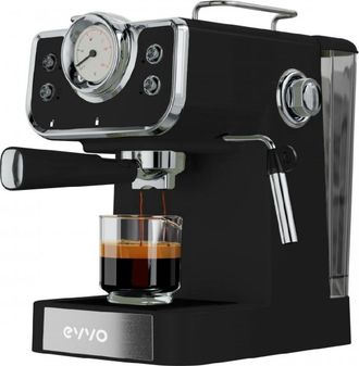 Cecotec Evvo Cafetera Express Intensa Retro, 15 Bares, Acabado Vintage, Cuerpo De Acero, Espressos Y Capuccinos, 950w, Doble Salida, Por