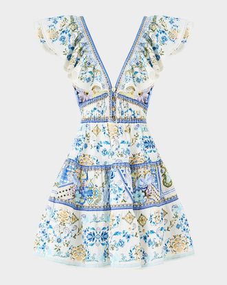 Camilla My Homespun Heart Tiered Frill Mini Dress