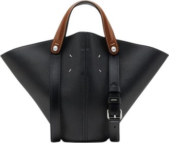 Maison Margiela Small Dress-Age Triangular Leather Tote Bag