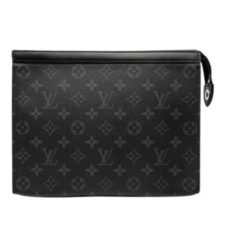 Louis Vuitton Pre-owned Clutches, female, Black, Size: ONE SIZE Pre-owned Monogram Eclipse Clutch