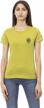 Trussardi Casual T-shirt met Doodskop Grafiek
