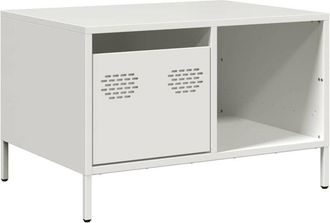 vidaXL Coffee Table White 68.5x50x43.5 cm Cold-rolled Steel vidaXL