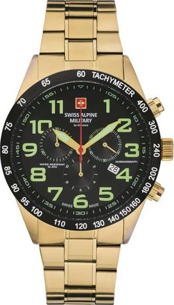 Swiss Alpine Military Herenhorloge 7047.9117 - unisex - Horloges - Geel - ONE Size - Accessoires