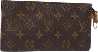 Louis Vuitton Pre-owned Canvas Pouch - Dames - Vintage Clutch - Bruin - ONE Size - Vintage