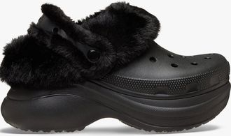 Crocs Womens Crocs BAE LINED Womens Clogs Black - Size: 5