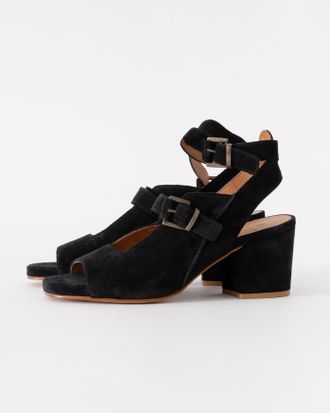 Hudson Womens Rona Suede Heels in Black - Size UK 5
