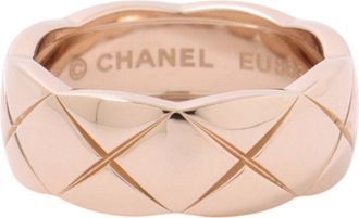 Chanel Pink Gold (18K) Band Ring (Pre-Owned)