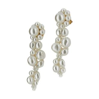 Simone Rocha Earrings, female, White, Size: ONE SIZE Cluster Earrings