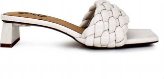Ex&eacute; Womens Angela Shovel Heel Sandals In White