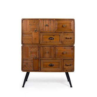 Dutchbone Almacenamiento de madera de abeto envejecido con cajones