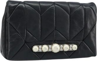 Miu Miu Pre-owned Clutches, female, Black, Size: ONE SIZE Pre-owned Shoulder Bag