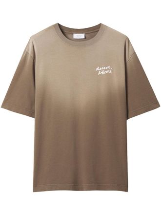 Maison Kitsun&eacute; Handwriting Faded Oversize Tee Mrmjt23kjbit8