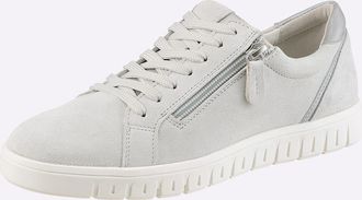 Casual Looks Sneaker CASUAL LOOKS, Damen, Gr. 36, hellgrau, Veloursleder, Schuhe Sneaker
