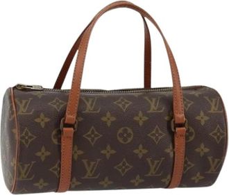 Louis Vuitton Pre-owned Canvas Handbag - Dames - Vintage Handtas - Bruin - ONE Size - Vintage