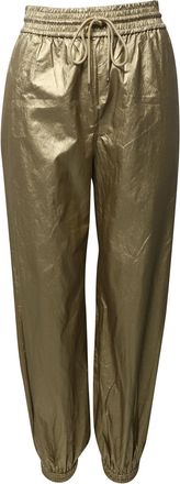 Zimmermann Rhythmic Drawstring Pants in Gold Viscose