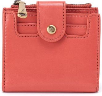 Hobo Dunn Leather Compact Wallet in Pink Mirage at Nordstrom