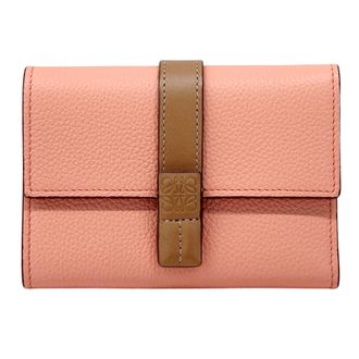 Loewe Brown Orange Pink Wallet (Tri-Fold) (Pre-Owned)