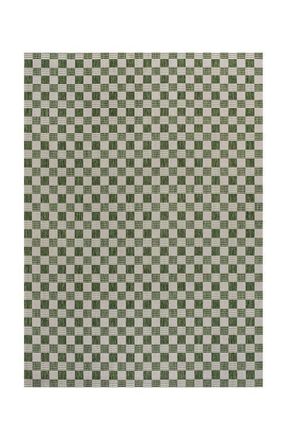 Jonathan Y Designs Aimee Traditional Cottage Checkerboard Indoor/Outdoor Area Rug in Green/cream at Nordstrom, Size 4Ft 0In X 6Ft 0In