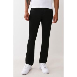 True Religion Geno Stud Slim Fit Jeans in Rinse Black at Nordstrom Rack, Size 29
