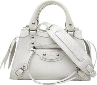 Balenciaga Pre-owned Mini Neo Classic City - Dames - Vintage Handtas - Wit - ONE Size - Leer - Vintage