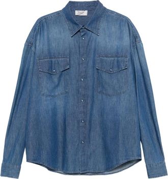 Pence Camicia denim con tasche - Blu
