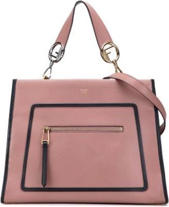 Fendi Pre-owned Shoulder Bags, female, Pink, Size: ONE SIZE Pre-owned Leather fendi-bags