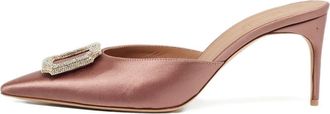 Malone Souliers Mules con cristalli - Rosa