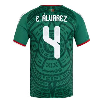 adidas Mexico 26 Home Julian Alvarez Jersey Asia Sizing Bold Green KW7741