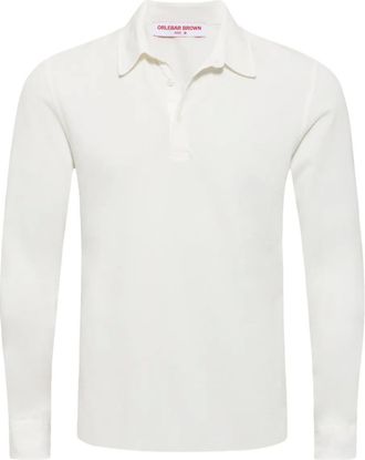 Orlebar Brown Garfield poloshirt met lange mouwen - Wit