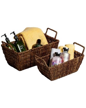 Woodard & Charles 2Pc Rectangular Basket Set