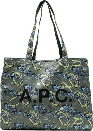 A.P.C. Diane reversible tote bag - men - Polyester - One Size - Green