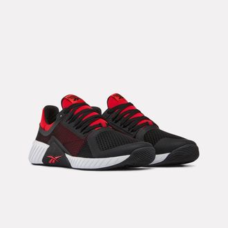 Reebok Trainingsschuh REEBOK FLIP CHARGE, Herren, Gr. 42,5, rot, schwarz, Synthetik, Textil, Schuhe Trainingsschuh