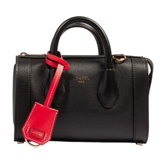Lancel Zwarte Leren Bowlingtas Bcbg - Dames - Handtassen - Zwart - ONE Size - Leer - Tassen