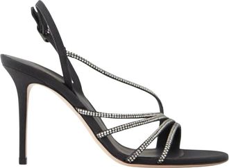 Le Silla Scarlet Divina Sandal - Dames - Sandalen met hakken - Zwart - 39 EU - Leer - Schoenen