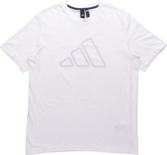 adidas Th Tee Techgfx Logo Printing Sports Training Short Sleeve White GP0985
