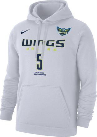 Nike Paige Bueckers Dallas Wings Club Nike Mens WNBA Fleece Pullover Hoodie in White | M31777DWPB-WHT