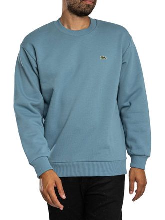 Lacoste Logo Sweatshirt, Blauw
