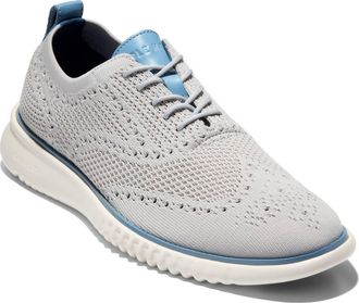 Cole Haan 2.ZeroGrand Stitchlite Water Resistant Wingtip in Harbor Mist at Nordstrom Rack, Size 8.5