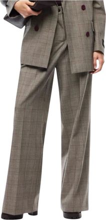 Pinko Pinko, Broeken, Dames, Beige, S, Wide Broeken