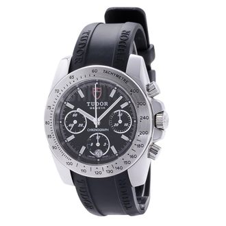 Tudor Pre-owned Tudor Sport Line Chronograph Automatic Black Dial Mens Watch 20300