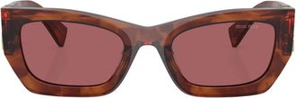 Miu Miu Sunglasses, unisex, Brown, Size: 53 MM MU 09Ws Sunglasses