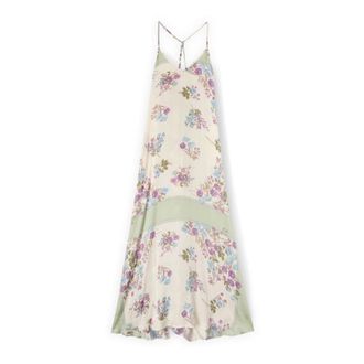 Motivi Kleedjes, Dames, Wit, XS, Satijn, Maxi Kleedjes
